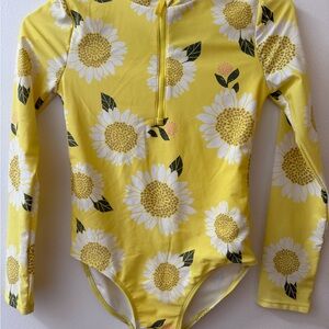 Carter's Yellow Sunflower Kids Swim One Piece